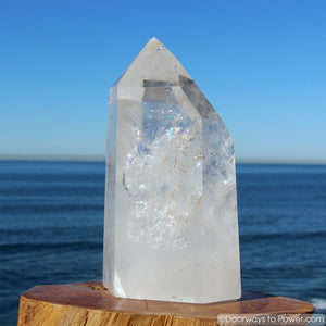 Striking 9.5" John of God Channeling Devic Temple Crystal Altar Stone