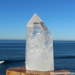 Striking 9.5" John of God Channeling Devic Temple Crystal Altar Stone