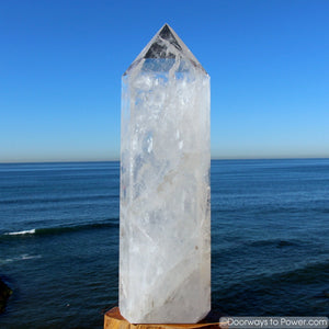 Exquisite 22" John of God Casa Healing Crystal Tower 35 lbs