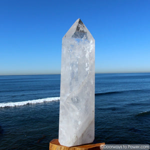 Exquisite 22" John of God Casa Healing Crystal Tower 35 lbs