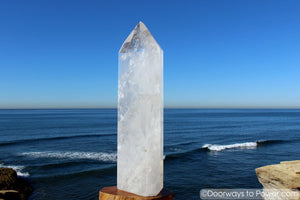 Exquisite 22" John of God Casa Healing Crystal Tower 35 lbs