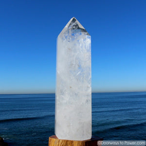 Exquisite 22" John of God Casa Healing Crystal Tower 35 lbs