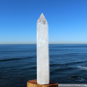 Exquisite 22" John of God Casa Healing Crystal Tower 35 lbs