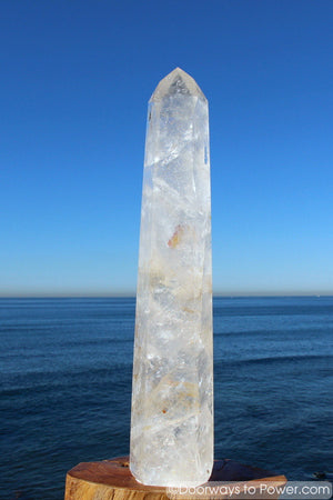18.25" John of God Quartz Devic Temple Crystal Tower 10 lbs