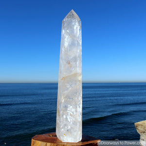 18.25" John of God Quartz Devic Temple Crystal Tower 10 lbs