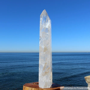 18.25" John of God Quartz Devic Temple Crystal Tower 10 lbs