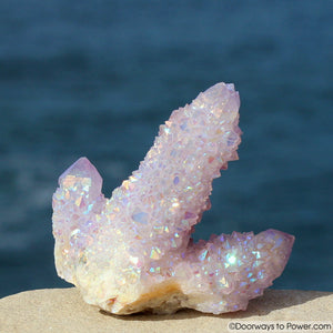 Angel Aura Citrine Spirit Quartz Crystal Cluster w/ Record Keeper *RESERVED for NIKDOWN