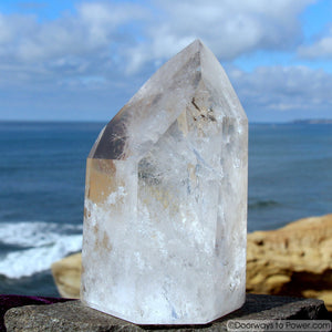 7" John of God Casa Healing Crystal Point w/ Devic Temple 4 lbs