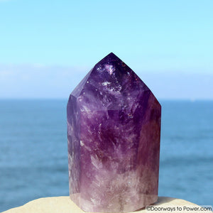 4.3" John of God Crystal Blessed Amethyst Casa Healing Point 1.5 lbs