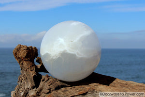 4.6" Selenite Energy Clearing Crystal Sphere