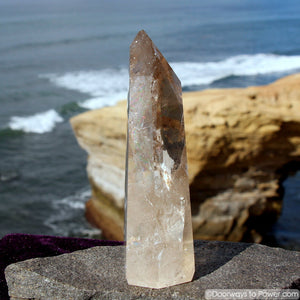 Beautiful 5.5" John of God Citrine Casa Master Crystal with Dow, Devic Temple & More