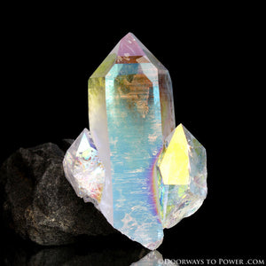 Angel Aura Quartz Master Record keeper Crystal "Lifted by Angel Wings"