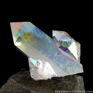 Angel Aura Quartz Master Record keeper Crystal "Lifted by Angel Wings"