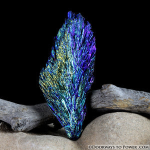 Beautiful Aqua Aura Black Kyanite Crystal