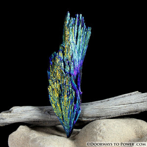 Powerful Aqua Aura Black Kyanite Crystal A +++