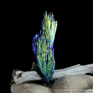 Powerful Aqua Aura Black Kyanite Crystal A +++