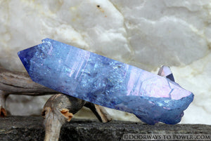 Tanzan Indigo Aura Twin Crystal