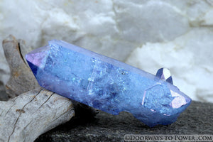 Tanzan Indigo Aura Twin Crystal