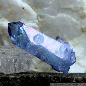 Rare Tanzan Indigo Aura Starbrary Channeling Crystal