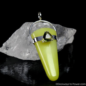 Healerite Moldavite Pendant