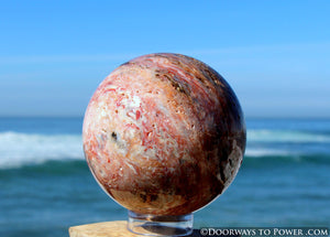 Cinnazez Azeztulite Gemstone Sphere 3.94" RARE & Azozeo Activated