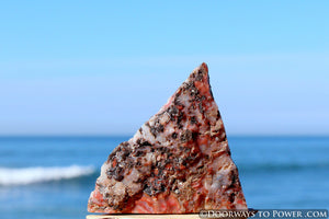 Cinnazez Azeztulite Triangle Altar Stone 3.25" Azozeo Activated