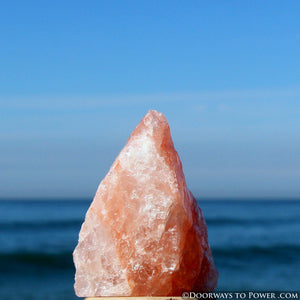 Pink Fire Azeztulite Altar Stone Crystal 2.9" Azozeo Activated