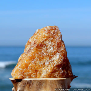 3.4" Himalaya Red Gold Azeztulite Altar Stone Azozeo Activated