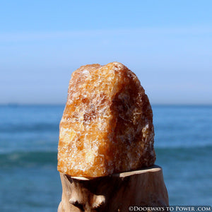 3.4" Himalaya Red Gold Azeztulite Altar Stone Azozeo Activated