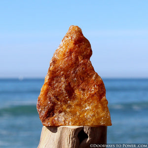 Amazing Himalaya Red Gold Azeztulite Altar Stone