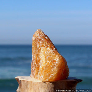 2.5" Himalaya Red Gold Azeztulite Crystal Altar Stone Azozeo Super Activated