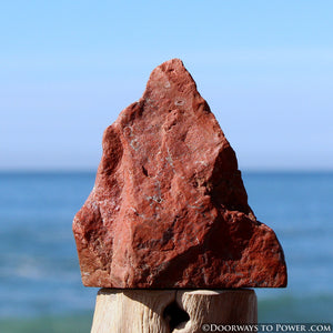 Rare Red Fire Azeztulite Altar Stone "Power & Passion"