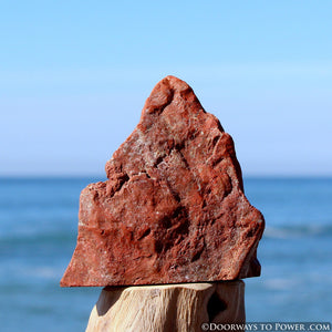 Rare Red Fire Azeztulite Altar Stone "Power & Passion"