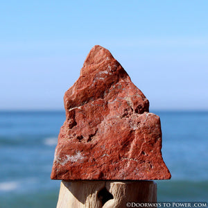 Rare Red Fire Azeztulite Altar Stone "Power & Passion"