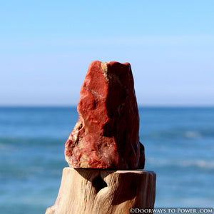 Red Fire Azeztulite Altar Stone "Alchemical Transformation"