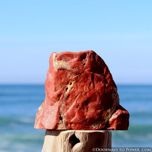 Red Fire Azeztulite Altar Stone "Alchemical Transformation"
