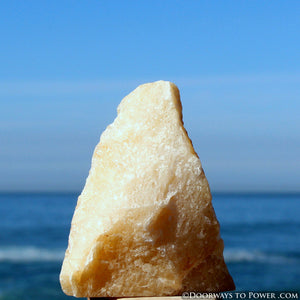 Satyaloka Yellow Azeztulite Altar Stone "Consciousness Expansion"