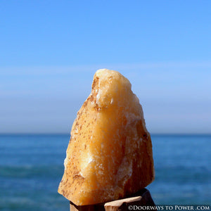 Satyaloka Yellow Azeztulite Altar Stone "Consciousness Expansion"