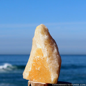 Satyaloka Yellow Azeztulite Altar Stone "Consciousness Expansion"