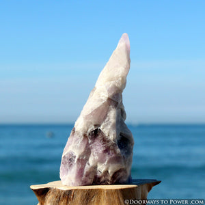 Amazez Altar Stone Amethyst Azeztulite Crystal 4"