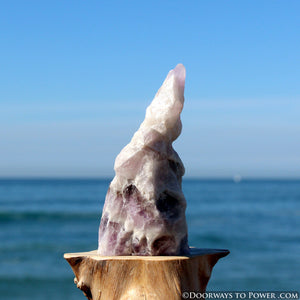 Amazez Altar Stone Amethyst Azeztulite Crystal 4"