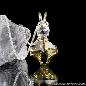 Citrine & Phenacite Mini Magician Stone Pendant