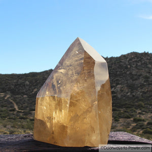 John of God Quartz Citrine Casa Crystal Point