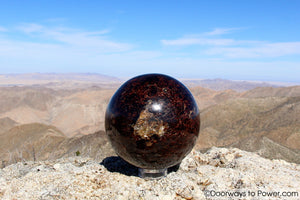 Rare 5.3" Almandine STAR GARNET Sphere 10.8 lbs A++ "Museum Quality"