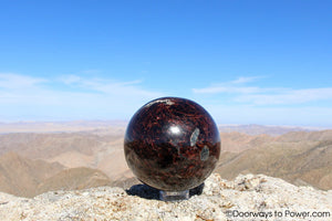 Rare 5.3" Almandine STAR GARNET Sphere 10.8 lbs A++ "Museum Quality"