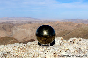 Pyrite Polished Crystal Sphere "Power & Manifestation"