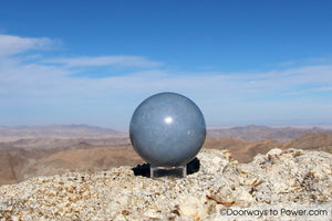 2.65" ANGELITE Crystal Sphere "Spirit intelligence's"