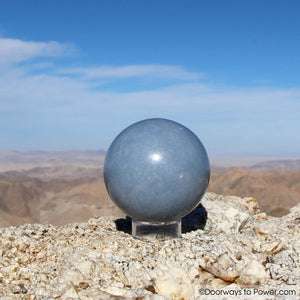 2.65" ANGELITE Crystal Sphere "Spirit intelligence's"