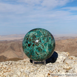 Chrysocolla Sphere 3.18" Gentle Healer
