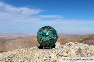 Chrysocolla Sphere 3.18" Gentle Healer